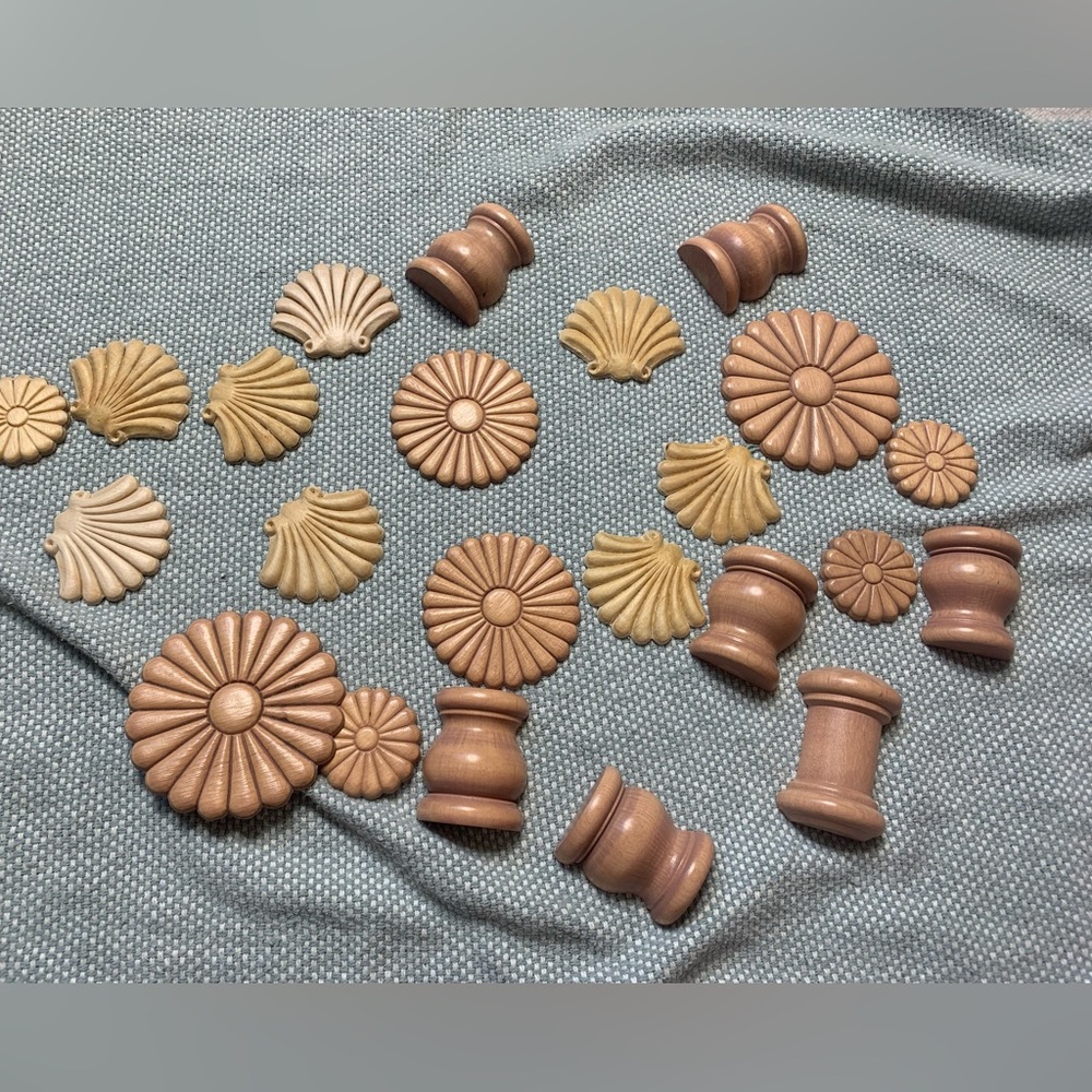 Wooden appliqués